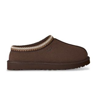 UGG para hombre. 1174671 Zapatillas de Piel Tasman II marrón oscuro (45), Plano, Serraje, Ninguno, Homewear