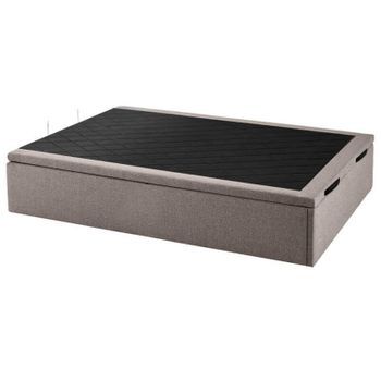 Canapé Abatible Tapizado Tokio Transpirable Altura 34 Cm - Piedra - 90x190 Cm