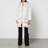 max mara the cube seife shell hooded coat - uk 12