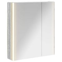 armario con espejo de bano  mueble de bano gris sonoma 635 x 155 x 70 cm