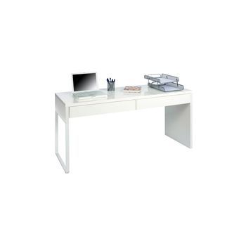 Mesa De Ordenador Touch Blanco Artik (blanco Mate) 138 X 75 X 50cm Cm