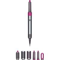 dyson airwrap complete hair styler - nickel  fuchsia fuchsia