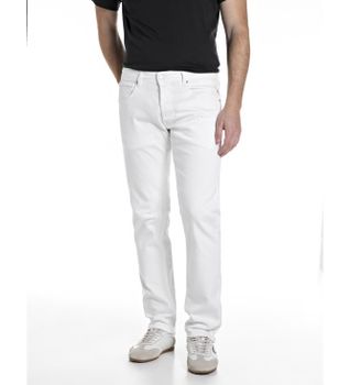 Replay para hombre. MA972.000.8488701 Jeans Grover Straight Fit blanco (30/32), Casual, Algodón