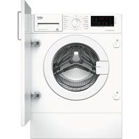 beko wix765450 integrated 7 kg 1600 spin washing machine - white white