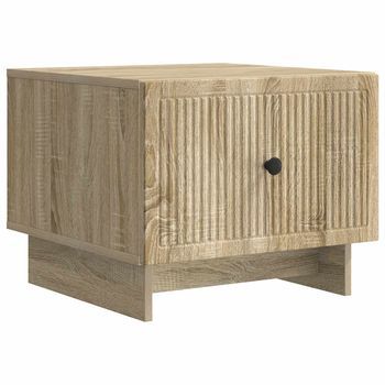 Mesa De Café Roble Sonoma 49 X 50 X 40 Cm Madera De Ingeniería Vidaxl