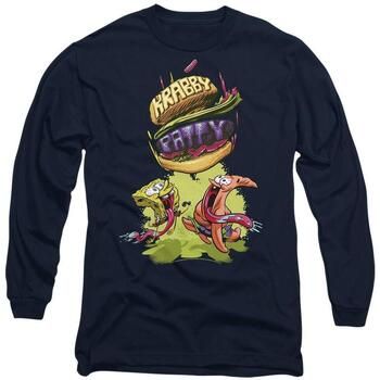 Spongebob Squarepants Camiseta manga larga Krabby Patty From The Sky para hombre