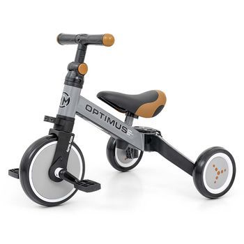 Bicicleta 3 En 1 Milly Mally Optimus Gris