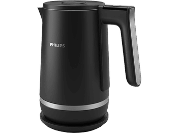 Hervidor de agua - Philips HD9396/90, 2200 W, 1.7 L, Acero inoxidable para uso alimentario; Negro