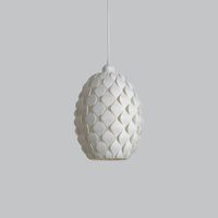 lampara de techo modelo pan gu blbb blanco cable de seda trenzado blanco embellecedor floron de techo blanco luz led e27