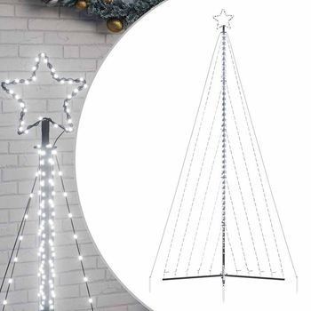 Árbol De Navidad Led 570 Leds Blanco Frío 399 Cm Vidaxl