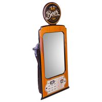 espejo de metal naranja 42x82x5