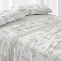 juego de sabanas 50 algodon cama de 150 cm - salvia - burrito blanco