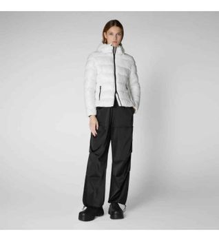 Save The Duck para mujer. D31470W-LOVE21 Chaqueta Cosmary blanco (XS), Casual, Sostenible, Nylon reciclado