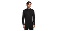 capa base icebreaker merino 260 tech 1 2 cremallera negro  hombre