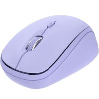 raton trust inalambrico multidispositivo 1600 dpi compacto clic silencioso purpura