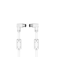 hama cable coaxial antena acodado 90 machohembra 15m blanco
