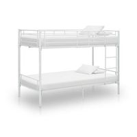 cama litera de metal blanca 90x200 cm vidaxl