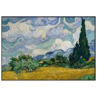 panorama cuadro enmarcado van gogh 70x50 cm
