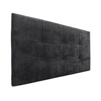 cabecero de tela aqualine capitone 90x60cm camas 8090 - negro