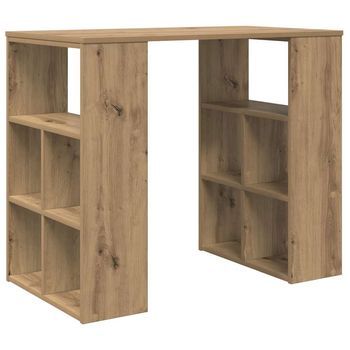 Escritorio | Mesa De Trabajo Roble Artesanal 90 X 50 X 75 Cm Madera De Ingeniería
