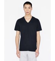 ax armani exchange para hombre 8nzt75zja5z1510 camiseta lisa marino s casual algodon manga corta