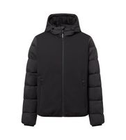 ecoalf para hombre mcmgajkritts0390w24-319 chaqueta corta ritter negro l casual manga larga poliester reciclado sostenible