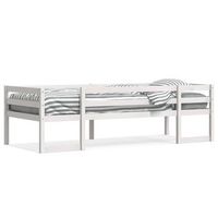 cama infantil  cama para ninos  estructura de cama de ninos madera maciza pino blanco 75x190 cm