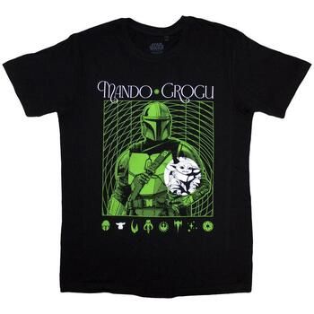 Disney Camiseta manga larga Mando Grogu para mujer