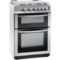 montpellier mdg600ls 60 cm gas cooker - silver silver
