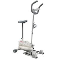 sportnow maquina eliptica 3 en 1 silenciosa con asiento resistencia magnetica regulable pantalla lcd compatible con app blanco