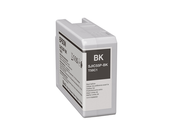 SJIC55(BK): Ink cartridge for ColorWorks CW-D6500/D6000 (Black)