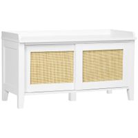 banco zapatero 80x35x45 cm blanco
