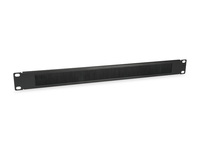 panel pasacables con cepillo equip 1u con barra de soporte rack19 color negro
