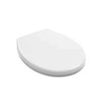 asiento de wc termoindurente universal blanco brillante