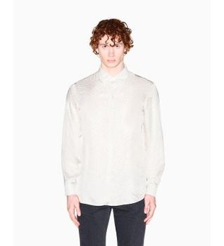 A|X Armani Exchange para hombre. XM002280AF13235F1172 Camisa Technical beige (L), Casual, Viscosa, Manga larga