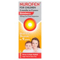 nurofen for children liquid strawberry flavour