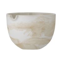 cuenco de gres color crema