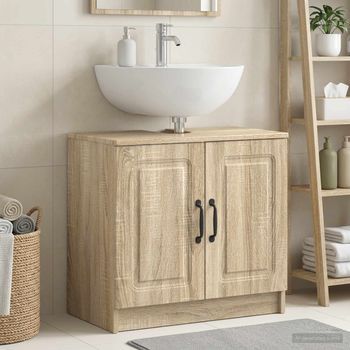 Vidaxl Mueble De Lavabo Para Baño Utrecht Roble Sonoma