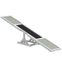 pawhut agility sport para perro balancin equipo entrenamiento perro antideslizante 180 x 30 x 30 cm gris blanco   aosom espana