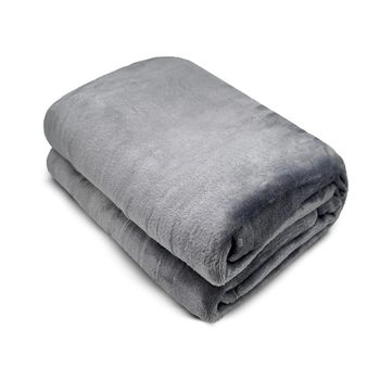 HOMESOL®  Manta sedalina para Cama Sofá y Sillón, Manta Polar Lisa de Tacto Suave Super Caliente para Adulto y Niño,Sin Arrugas