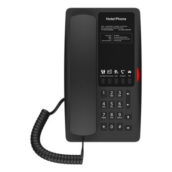 Teléfono IP Fanvil H4W Negro con Wi-Fi y 2 líneas