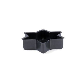 Molde estrella acero gris 21x5 cm