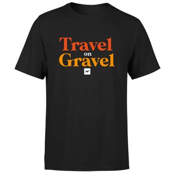 Travel On Gravel Men's T-Shirt - Black - 5XL - Black