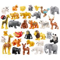 bloques de construccion grandes a granel para ninos piezas de ensamblaje de animales del zoologico de granja accesorios modelo de ladrillos juguetes educativos montessori