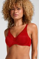 hunkemoller sujetador de aros reductor no preformado nina rojo