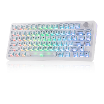 Teclado Gaming Inalámbrico EPOMAKER HE75 V2 TMR 75% ANSI US Layout Gasket Tri-Modo con Efecto Hall, SOCD/DKS y Rapid Triggering