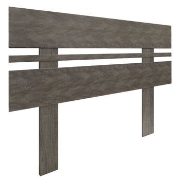 Dhome Cabecero Roble Amazonas 95cm Horizontal Estilo Ancho Con Patas Madera Reciclada Dm Herrajes Incluidos (95cm Horizontal Ancho, Roble Amazonas)