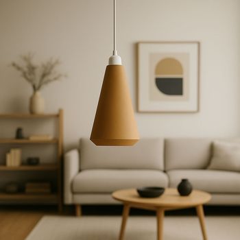 Lámpara De Techo Modelo Ruma Bbb Beige Cable De Seda Trenzado Blanco Embellecedor Florón De Techo Blanco Luz Led E27