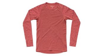 Camiseta de mujer devold duo active merino 205 red