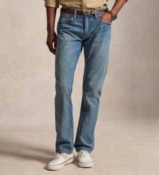 Polo Ralph Lauren para hombre. 710B21047001 Jeans Hampton Straight Fit azul (32/32), Casual, Algodón, Denim